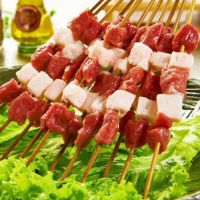 宁夏滩羊肉串 烧烤食材 大串 半成品烤肉串批发冷冻烧烤肉